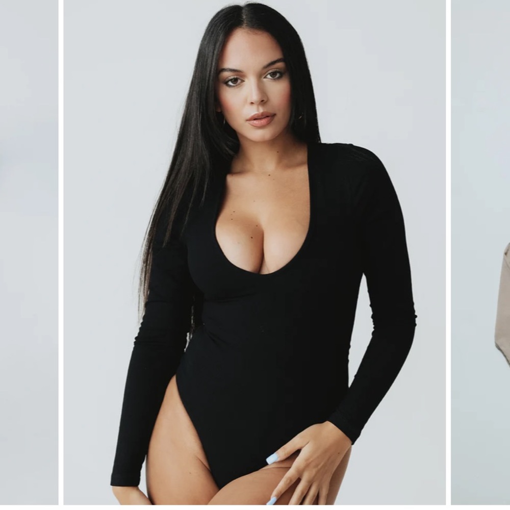 Klassy Network Deep V Long Sleeve Bramisuit
